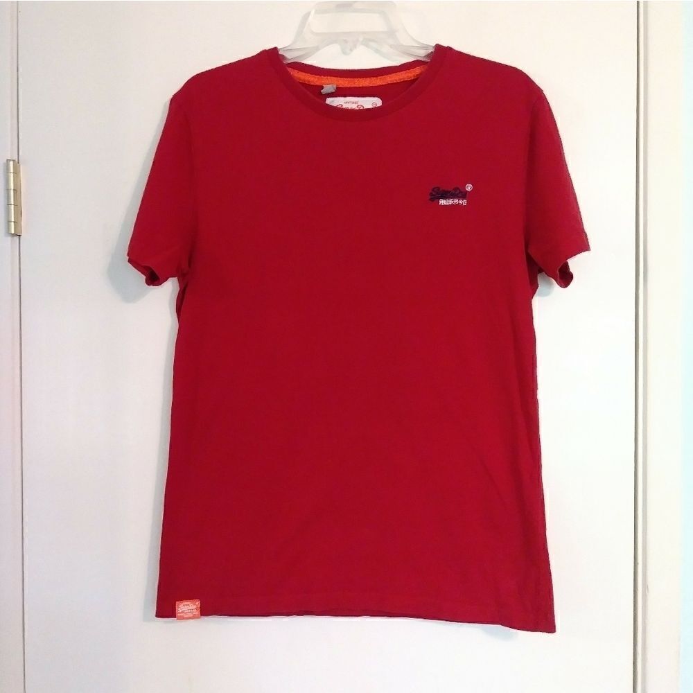 Superdry Vintage Orange Label Red Tee Shirt